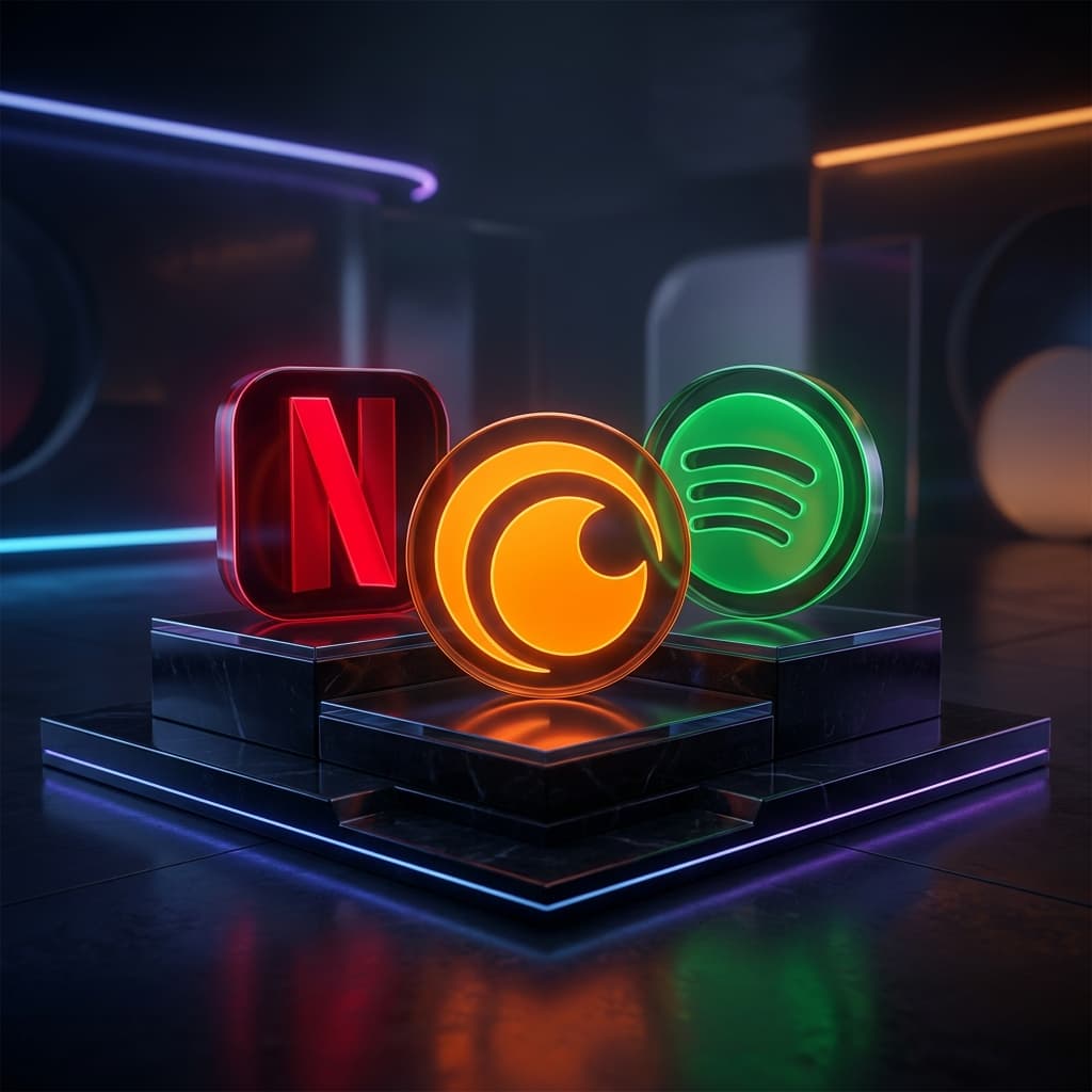 Pack Netflix + Crunchyroll + Spotify — 1 mois